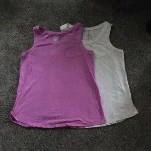 2 Justice girls tank tops with pocket